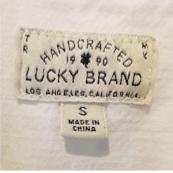 Lucky Brand Short Utility Romper in Milk size S - Picture 4 of 6